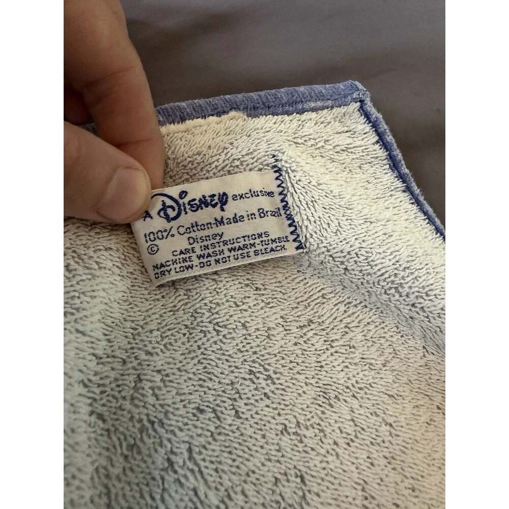 Vintage Disney Sorcerer Mickey Mouse Blue Beach Towel Fantasia Stars